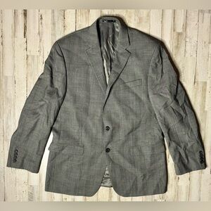 Lauren Ralph Lauren Blazer Jacket Men's 42R Gray Classic Checked